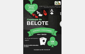 CONCOURS DE BELOTE